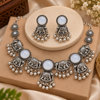 PRIYARA Rangoli Haathi Heritage Necklace Set