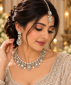 PRIYARA Meher Crystal Royale Necklace Set