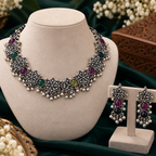 PRIYARA Gulbahar Rangoli Necklace Set