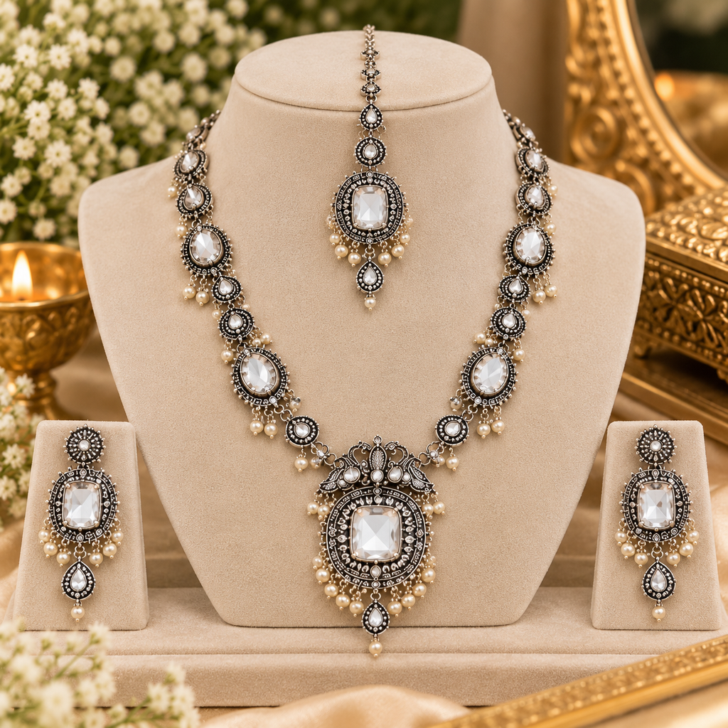 Priyara Noor Jaal Bridal Necklace Set
