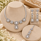 PRIYARA Aurelia Crystal Elegance Necklace Set