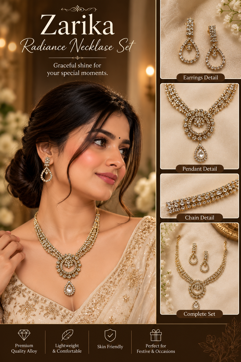 Priyara Zarika Radiance Necklace Set
